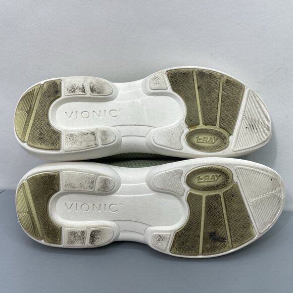 Vionic Kallie Loafers Shoes Walking Comfort Casual Knit Slip On Green Womens 7.5 - Picture 12 of 13